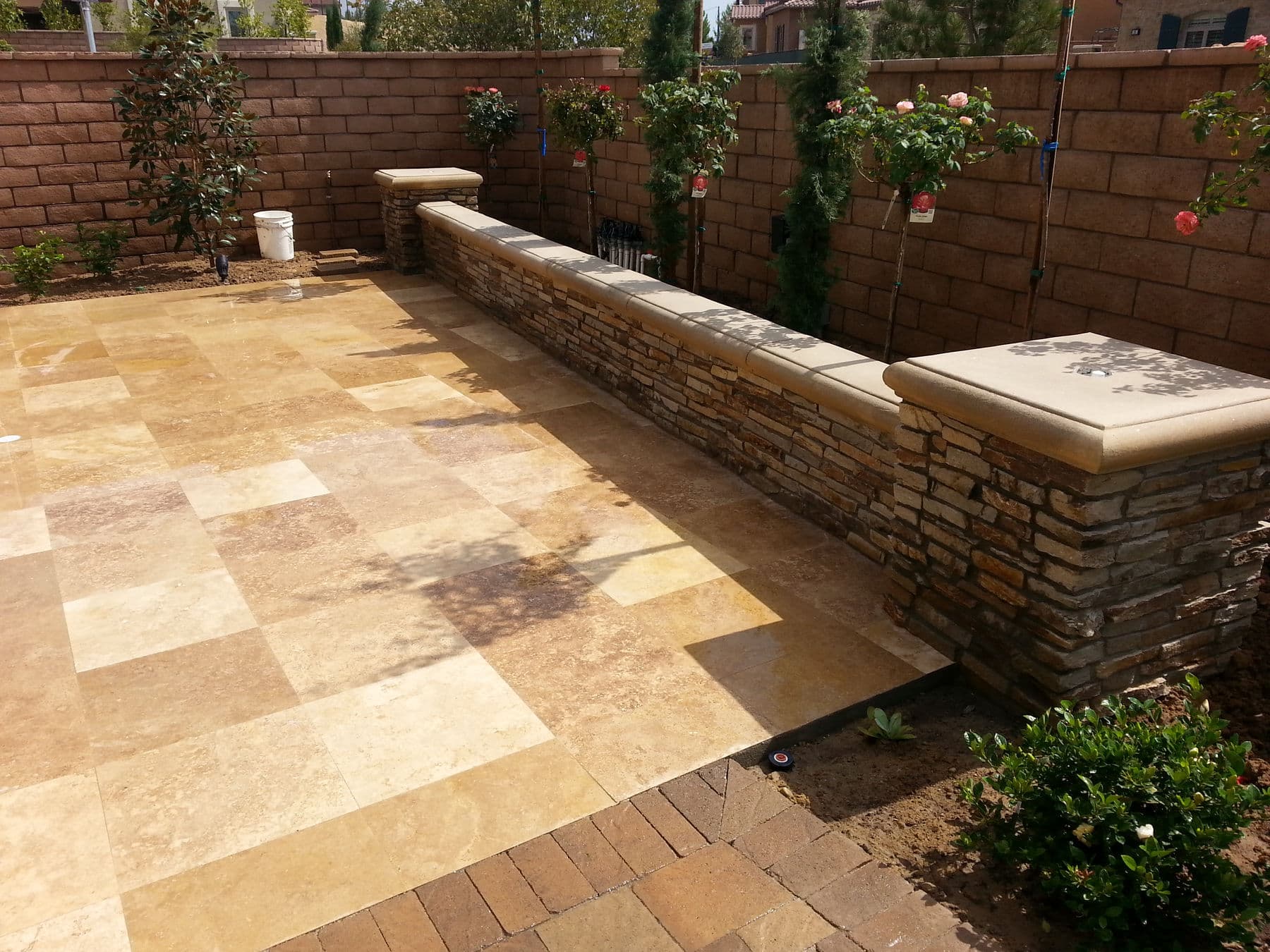 Bullnose Retaining Wall